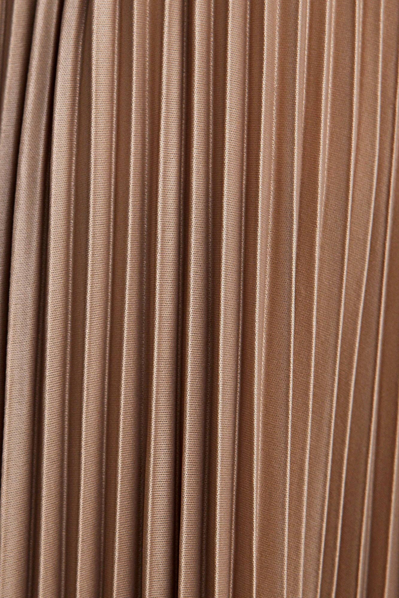 Satin Pleated Skirt