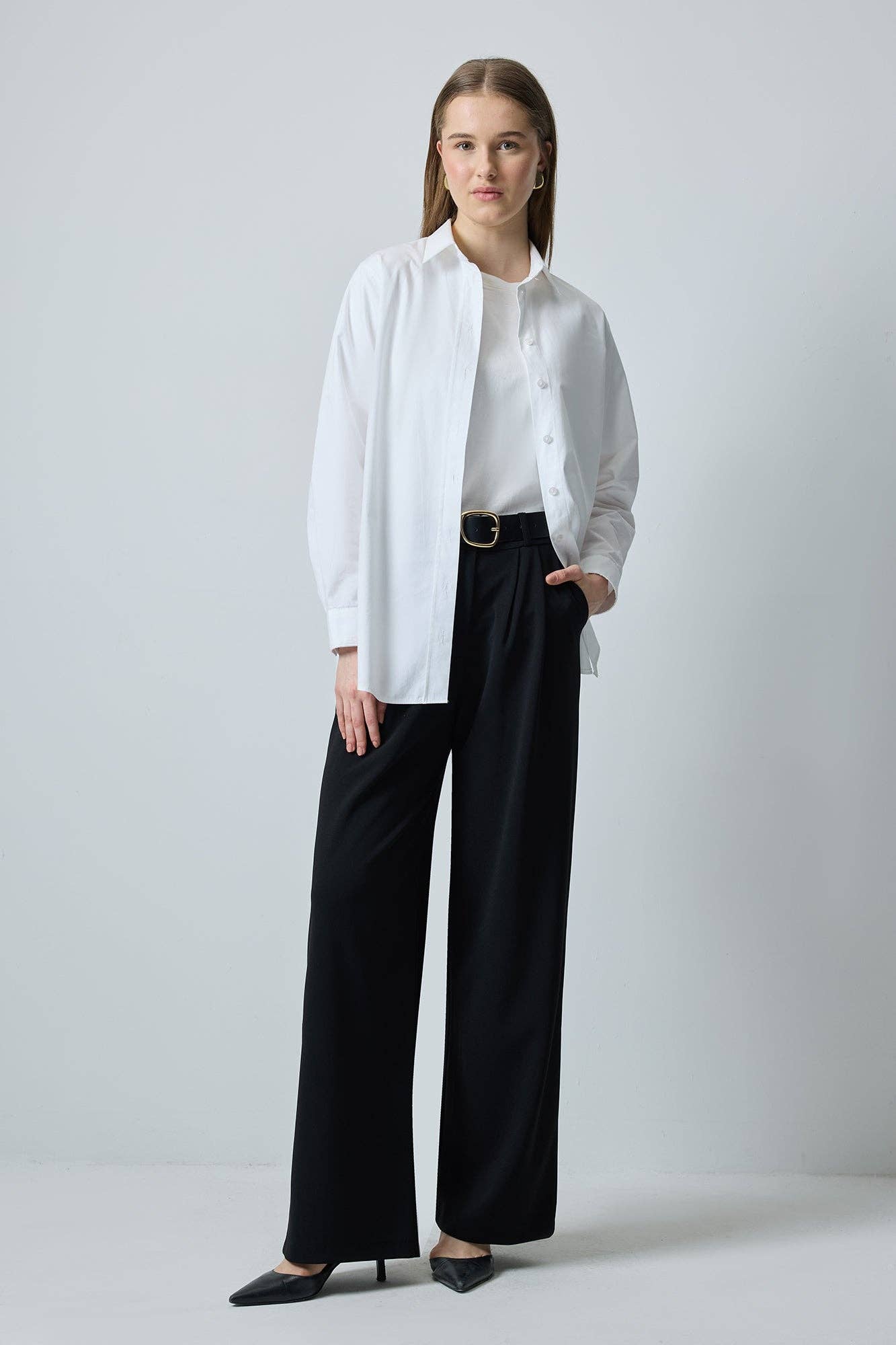High Waist Palazzo Trousers