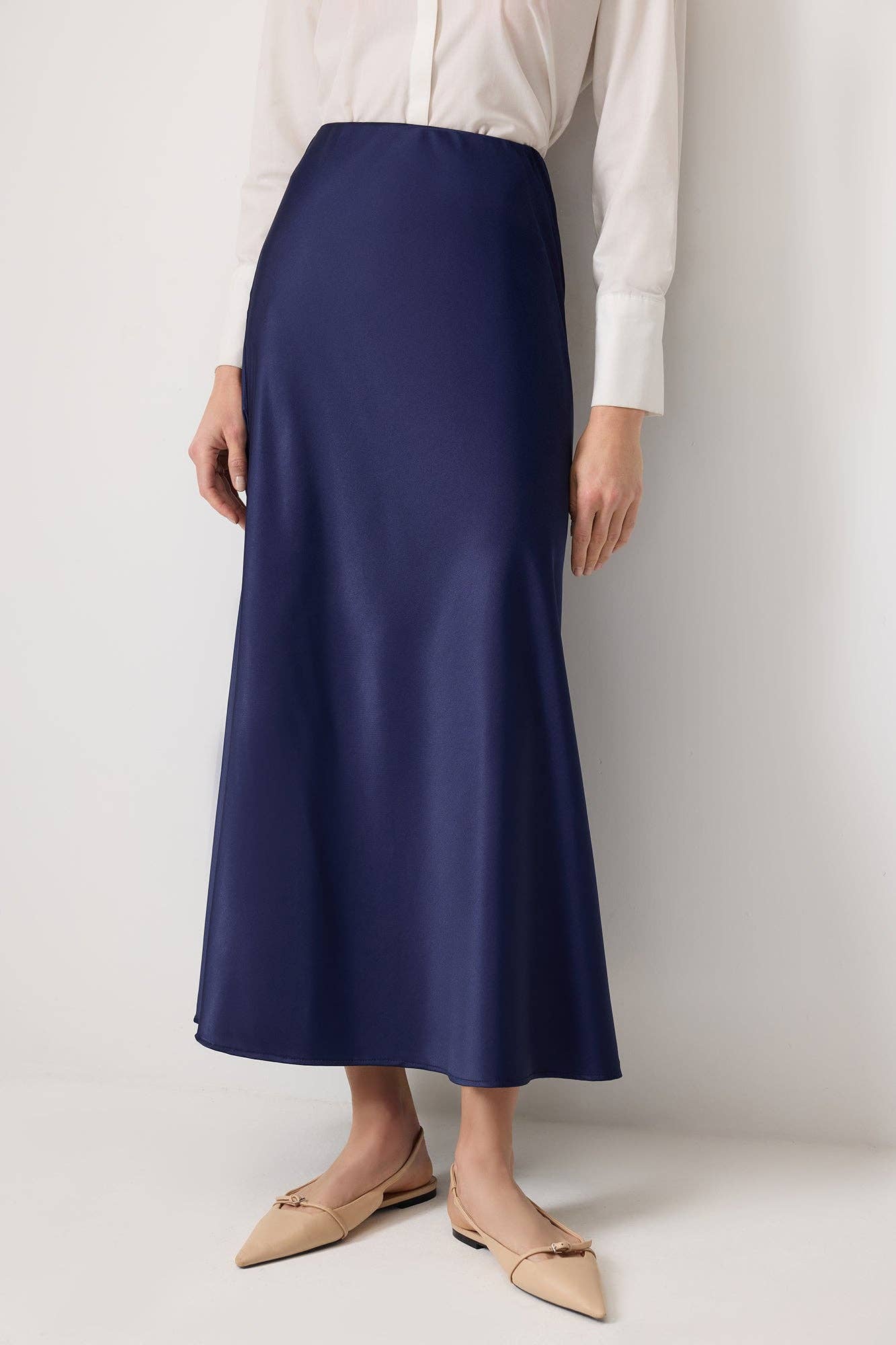 Cotton Satin Skirt
